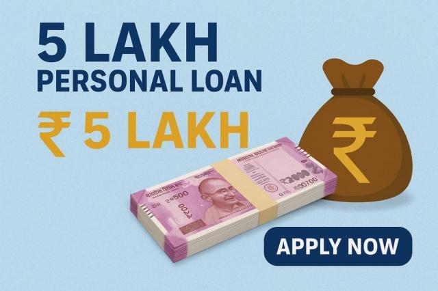 Get a 5 Lakh Personal Loan Easily: Fast Approval, Quick Disbursal, and a Fully Online Process